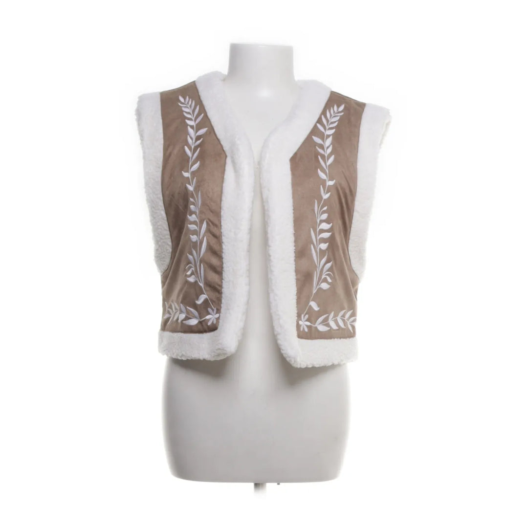 Pieces | Bruin, Wit - Gilet