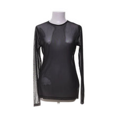Kaffe | Zwarte transparante longsleeve