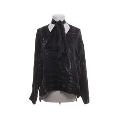 AllSaints | Zwarte zijden blouse met strik