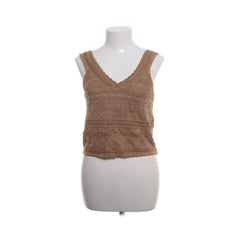 Mango | Bruine kanten topje