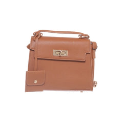 Bruine Leren Crossbody Tas