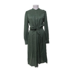 Pom Amsterdam | Groene Elegante Blousejurk