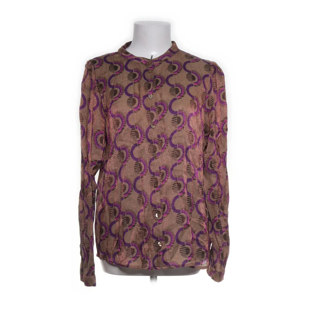 Bruin, Lila, Meerkleurig - Blouse