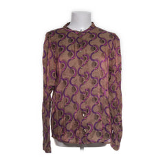 Bruin, Lila, Meerkleurig - Blouse