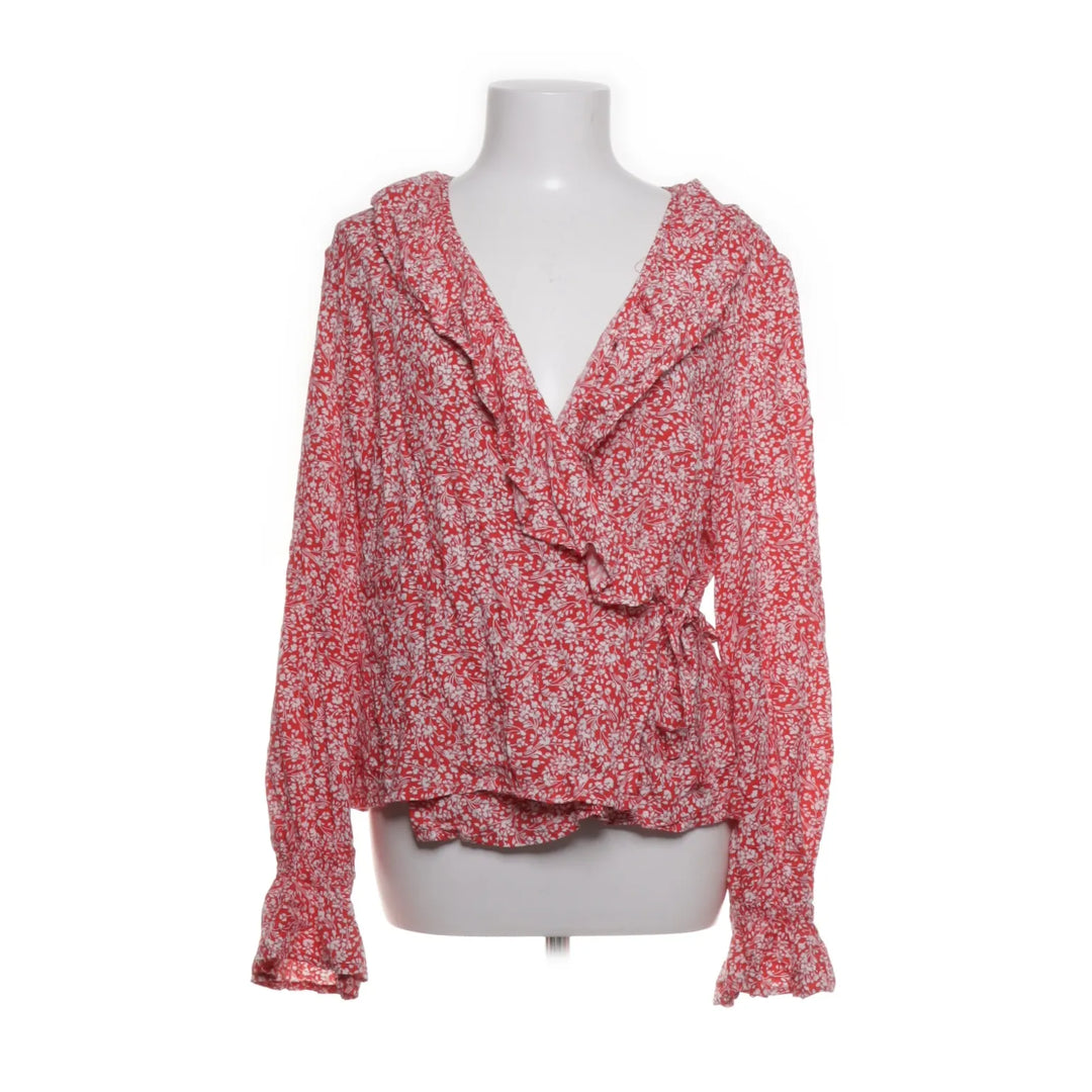 KappAhl | Rood, Wit, Meerkleurig - Wikkelblouse