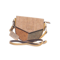 Corkcho | Beige, Groen - Schoudertas