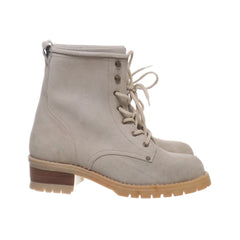 Trance | Beige Suède Veterlaarsjes