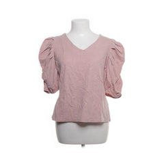 Cream | Roze pofmouw blouse
