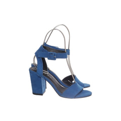 DinSko | Blauwe Suède Sandalen