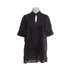 Bruuns Bazaar | Zwarte Zijden Blouse