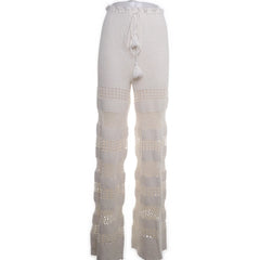 Smyrna Collective | Witte Gehaakte Broek