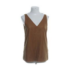 Selected Femme | Bruine Mouwloze V-hals Top