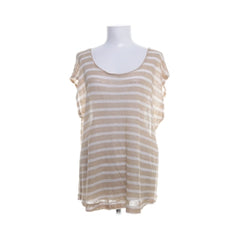 Lauren Ralph Lauren | Beige gestreept mouwloos shirt