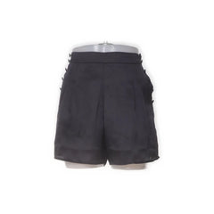Morris Lady | Zwarte Geplooide Shorts