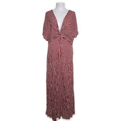 Violeta by Mango | Wit, Bruin - Maxi jurk