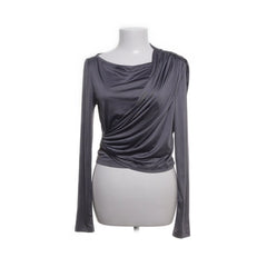 Remain | Grijze gedrapeerde blouse