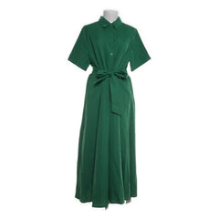 Blousejurk | Groene Maxi Shirtjurk