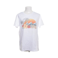 Rip Curl | Witte T-shirt met Tropische Print