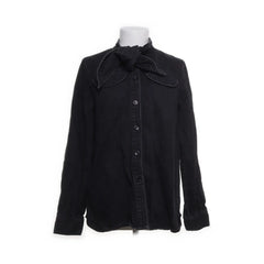 Carin Wester | Zwarte linnen blouse met strik