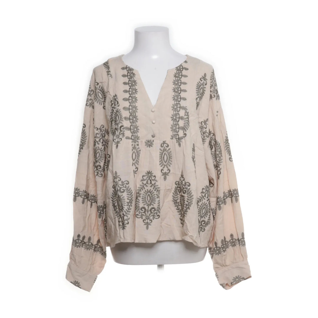 Golden Days | Beige, Groen - Blouse
