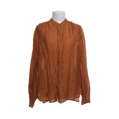 Sisley | Bruine zijden blouse