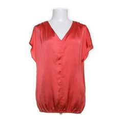 Marc Cain | Koraalrode satijnen blouse