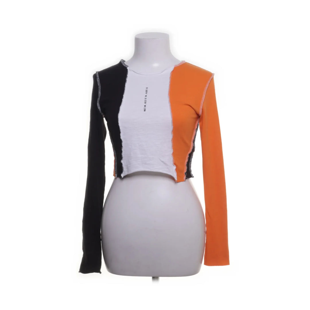 Topshop | Zwart, Wit, Oranje - Crop top