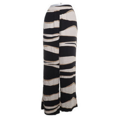 Object | Beige, Zwart, Wit - Palazzo broek