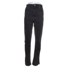 Bershka | Zwarte skinny jeans met split onderaan