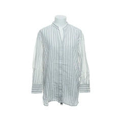 Marc O'Polo | Witte gestreepte linnen blouse