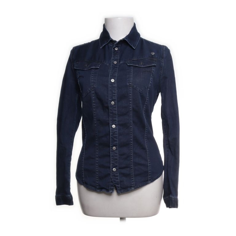 G-Star Raw | Donkerblauw denim overhemd