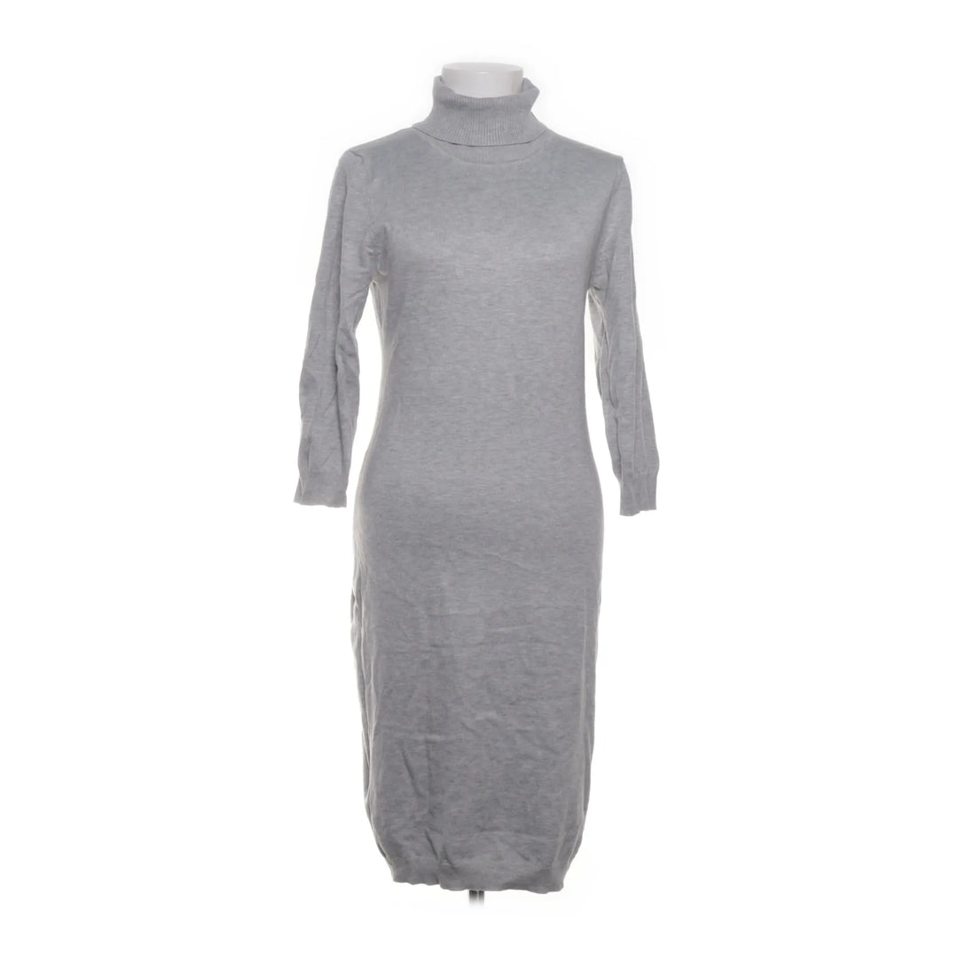 Usha | Grijs - Jurk met col