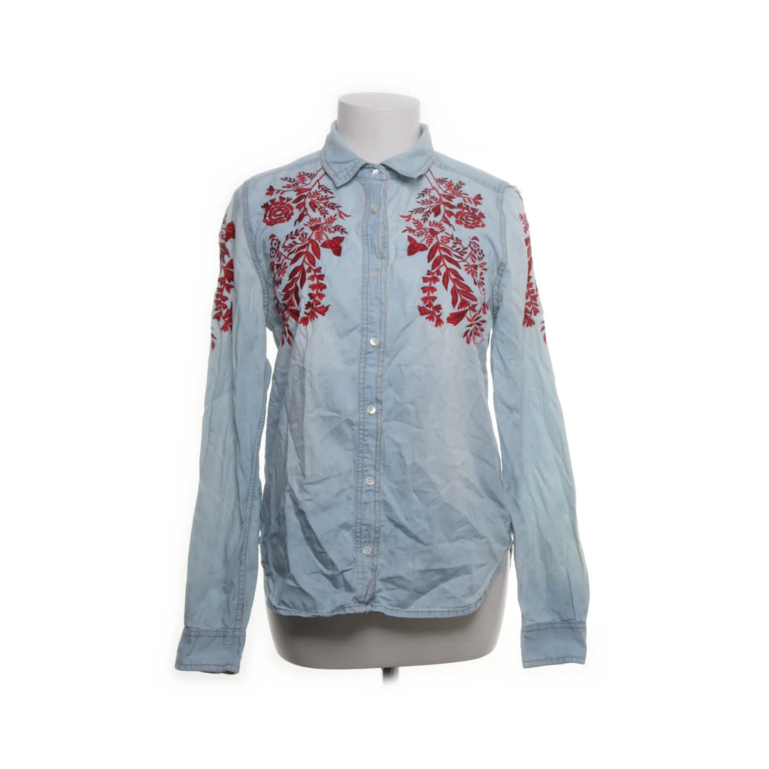 Essentiel Antwerp | Blauw, Rood - Denim blouse