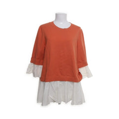 COS | Oranje trui met ruches