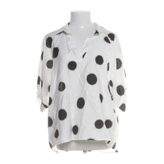 Made in italy | Witte gestippelde blouse