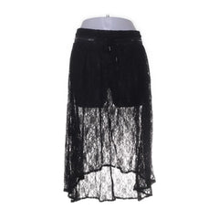 Selected Femme | Zwarte kanten asymmetrische rok