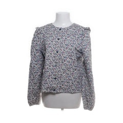Ichi | Grijze bloemenprint blouse