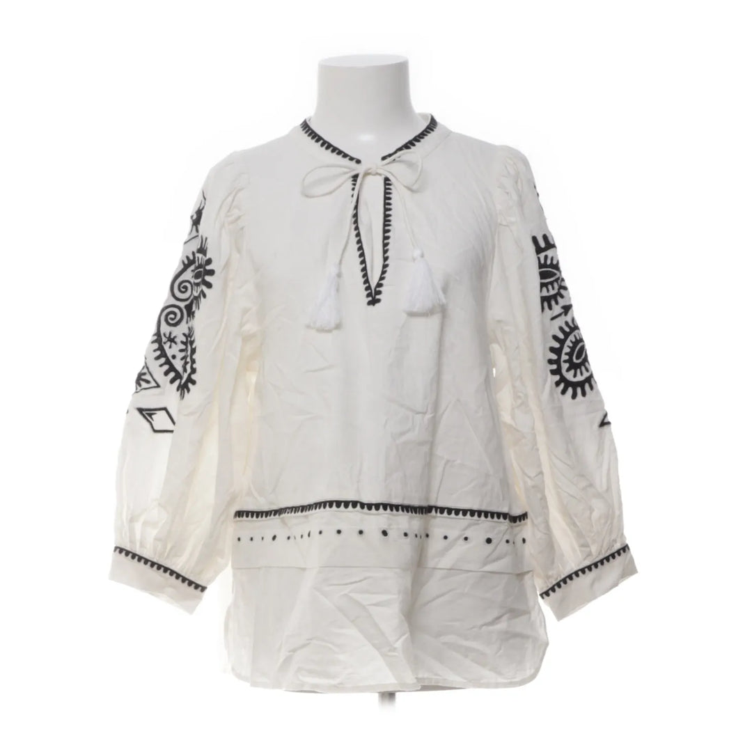 Indiska | Wit, Zwart - Blouse