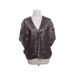 Rabens Saloner | Grijze zijden blouse