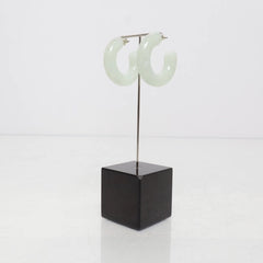 Lichtgroene Jade Oorringen