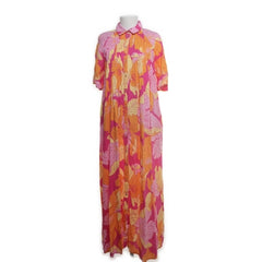 YAS | Roze Bloemen Maxi-jurk