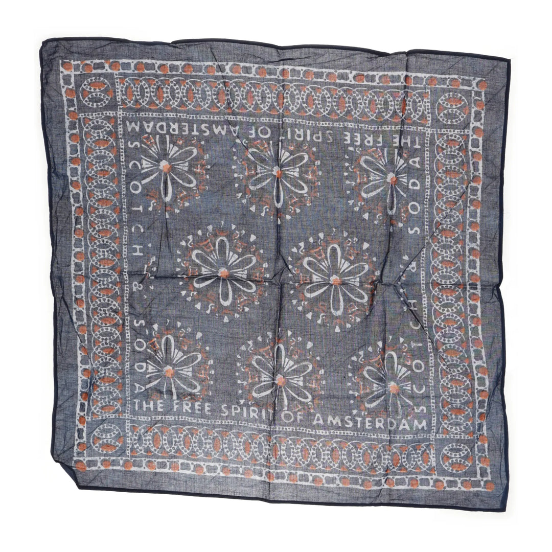 Blauw, Meerkleurig - Zakdoek