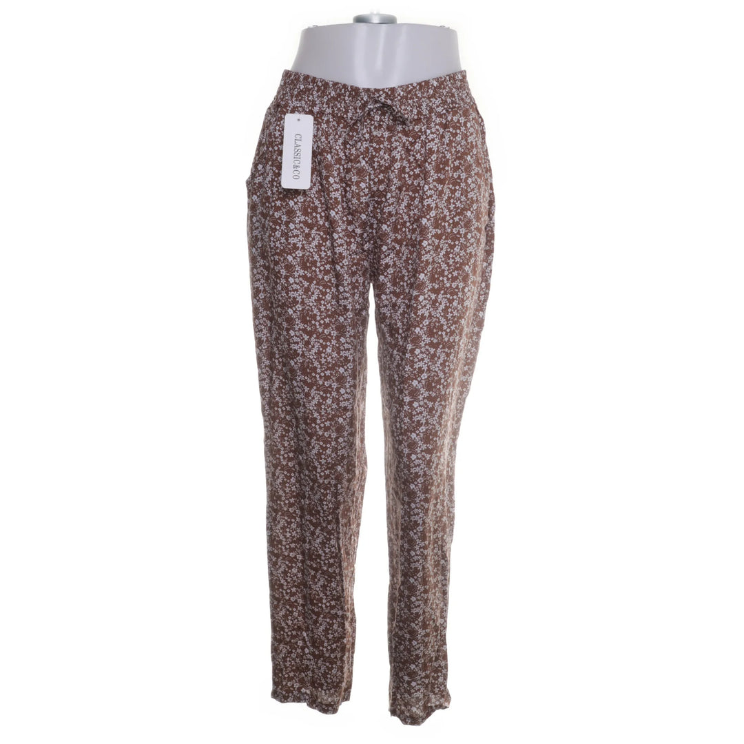 Classic & Co | Bruin, Wit - Broek