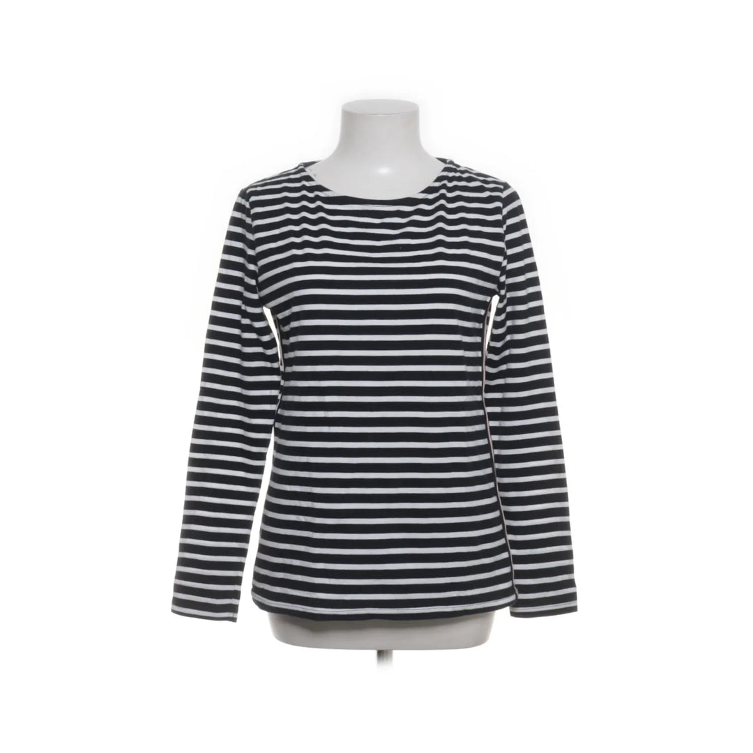 Marie Lund | Blauw, Wit - Lange mouwen shirt