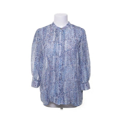 Ichi | Blauwe Bloemenprint Blouse