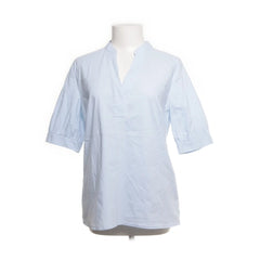 More & More | Lichtblauwe katoenen tuniekblouse