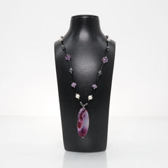 Zwart, Lila, Meerkleurig - Ketting