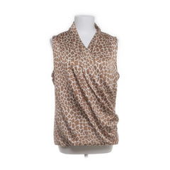 Ril's | Bruine Giraffe Print Blouse