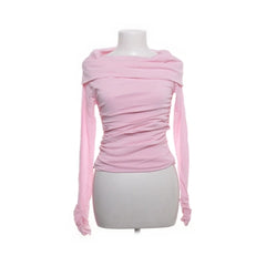 Zara | Roze gedrapeerde off-shoulder top