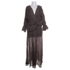 Mood Stories | Bruine Ruche Maxi-jurk